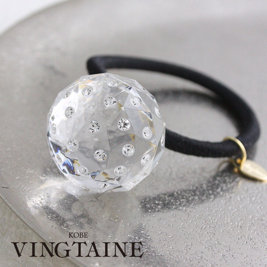 楽天市場】ヘアゴム クリアボール スワロフスキー 春夏 キラキラ