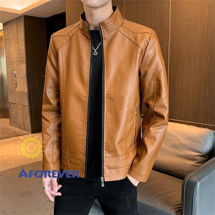 楽天市場】革ジャン メンズ 40代 キャメル レザージャケット PU