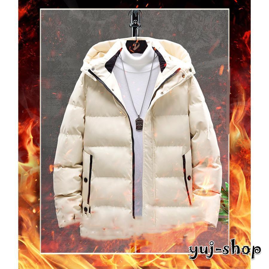 楽天市場】ダウンジャケット メンズ フード付き 中綿コート 綿入れ