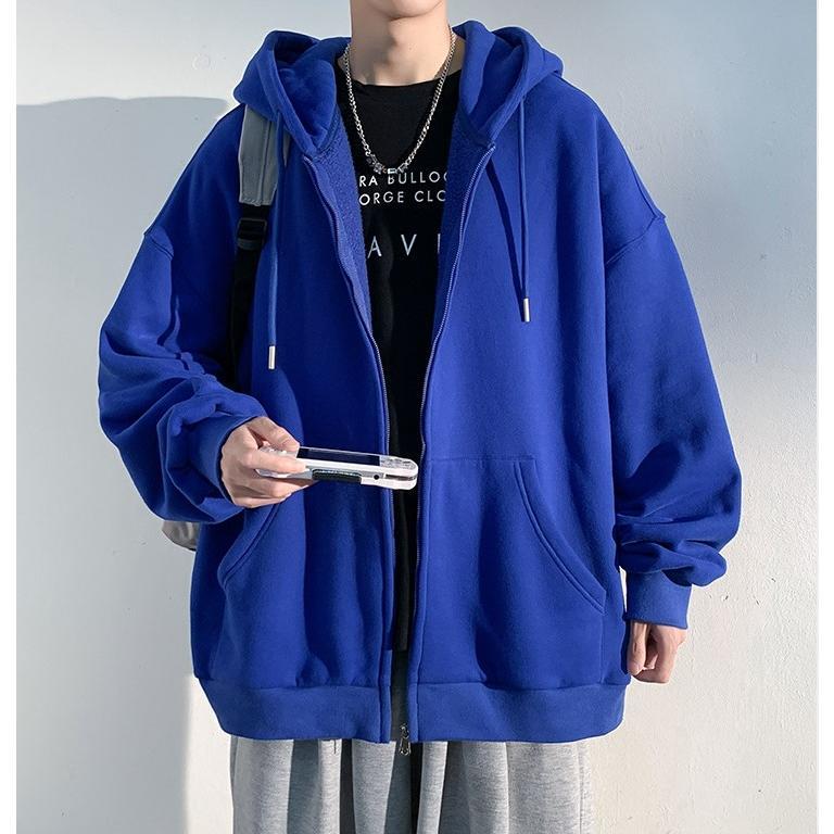 楽天市場】パーカー メンズ ジップパーカー 長袖 ジップアップ 無地