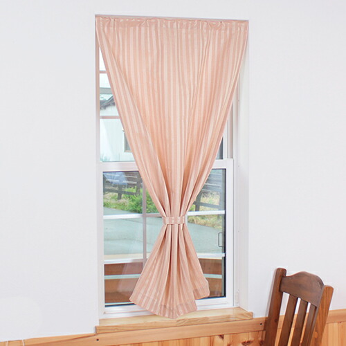 楽天市場】カフェカーテン オーダーカーテン カーテン 小窓用 ピンク