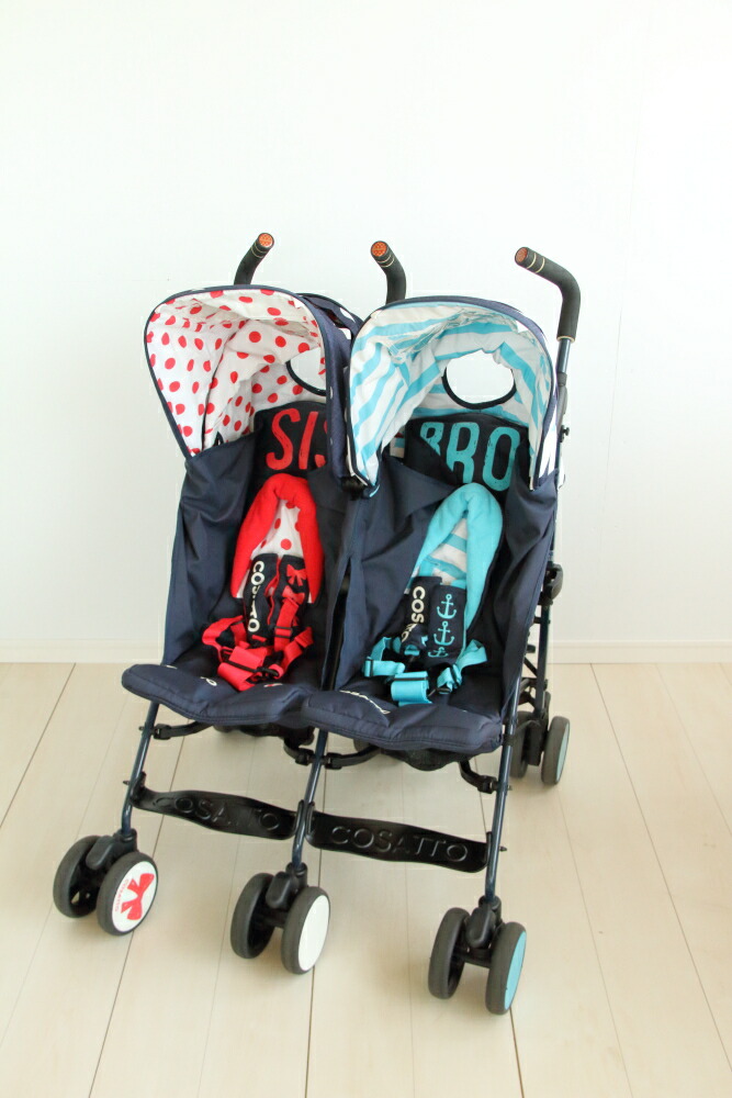 美品】コサット フィヨルド ベビーカー 双子用 0ヶ月から 美品