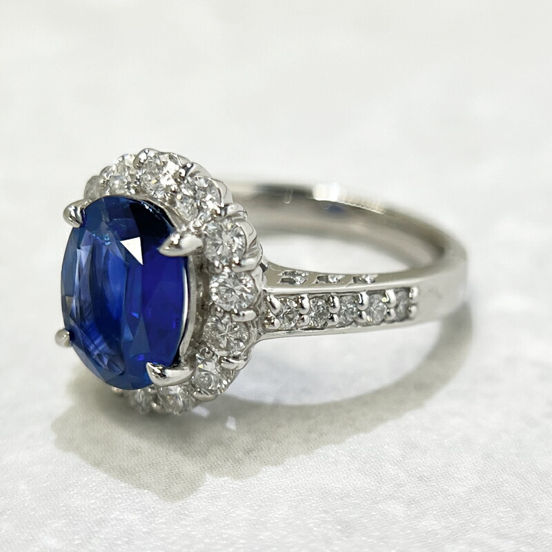 楽天市場】スリランカ産コーンフラワーブルーサファイア 2.3ct リング