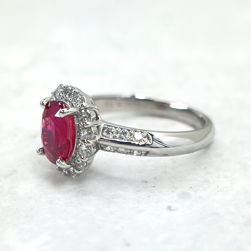 楽天市場】タイ産ルビー 2.08ct リング 12号 PT900 プラチナ 指輪