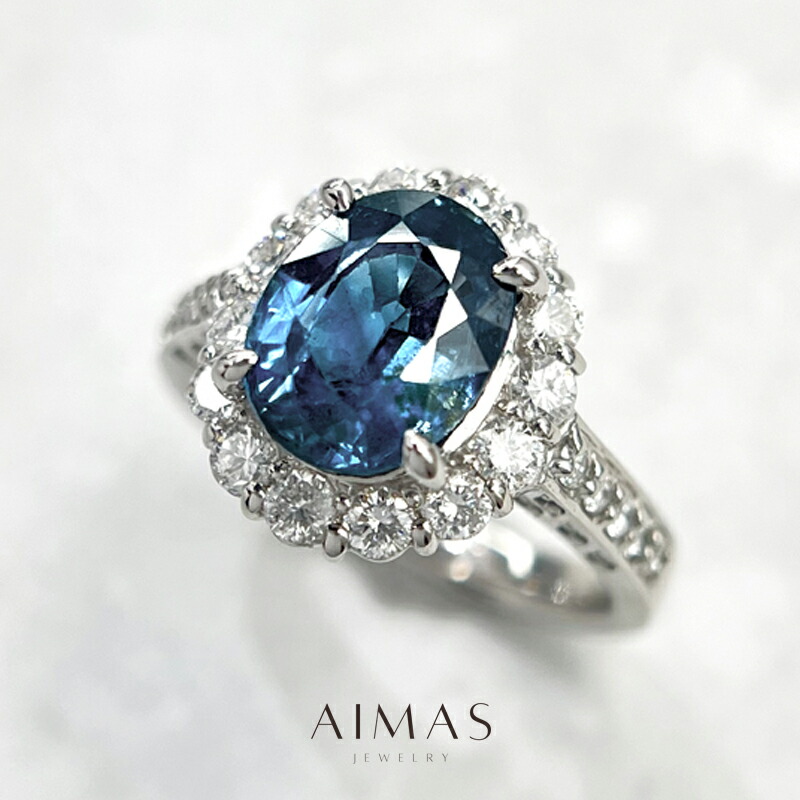 楽天市場】【ｾｰﾙ】タイ産非加熱ブルーサファイア 3.29ct リング 11号