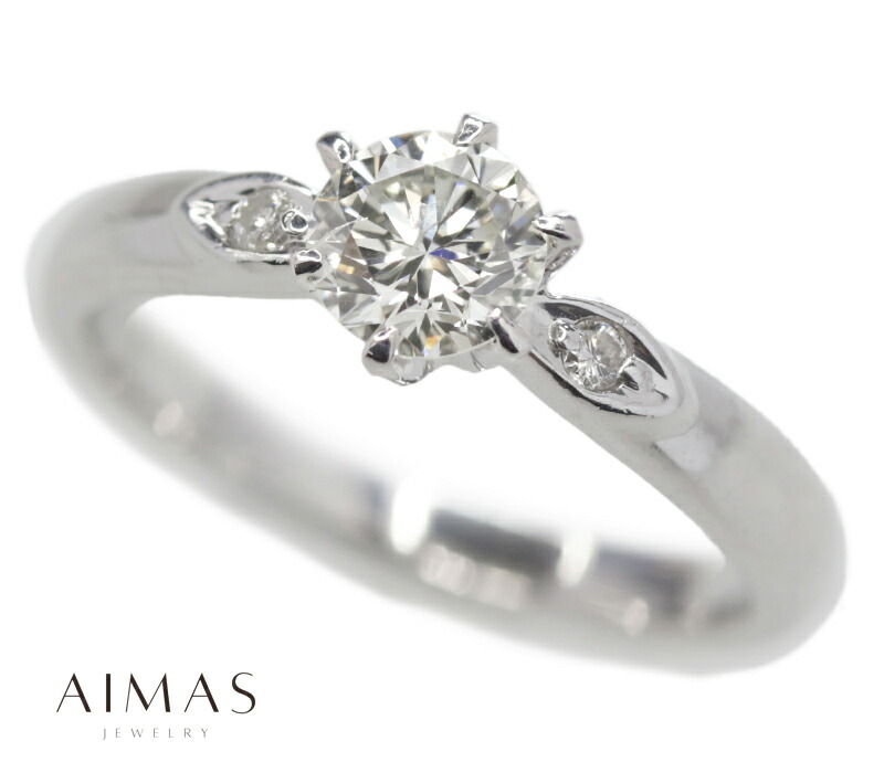 楽天市場】メインダイヤモンド 0.497ct (L I1) リング 7.5号 PT900