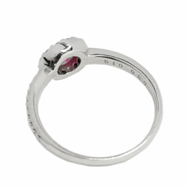 楽天市場】ルビー 0.3ct ダイヤモンド リング 13号 PT900 プラチナ