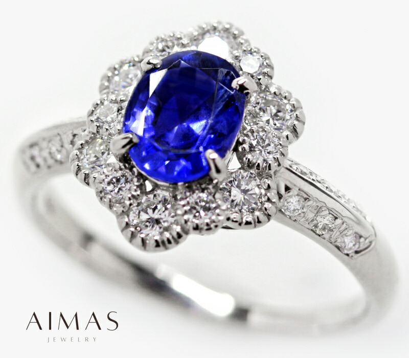 楽天市場】スリランカ産非加熱ロイヤルブルーサファイア 1.57ct リング