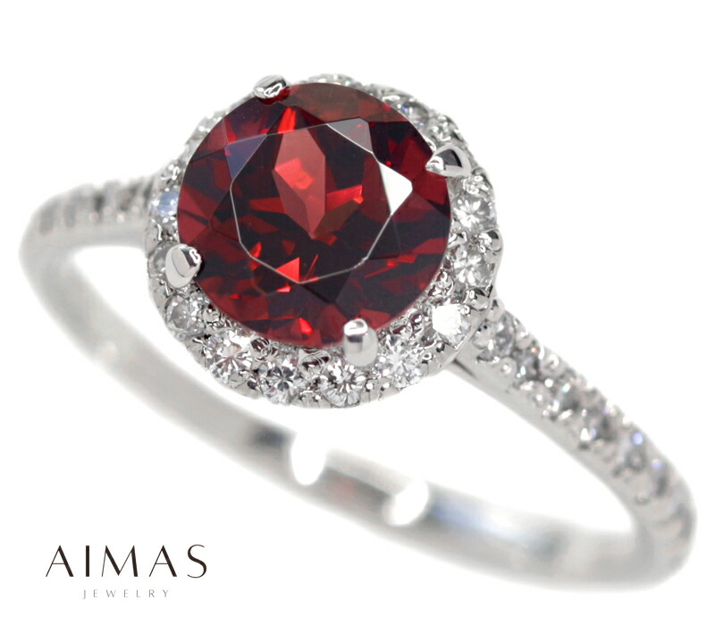 楽天市場】ロードライトガーネット 1.692ct リング 13号 PT900