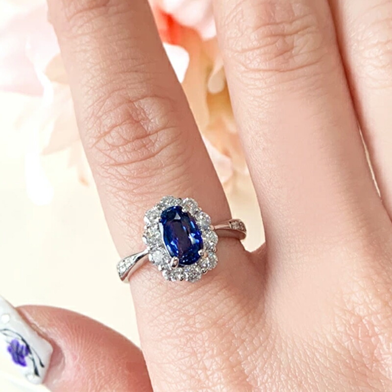 楽天市場】ブルーサファイア 1.79ct リング 12号 PT900 プラチナ