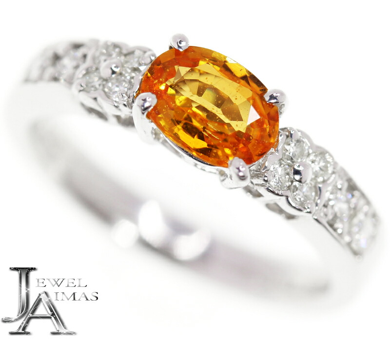 楽天市場】【ESTELLE】エステール オレンジサファイア 0.97ct