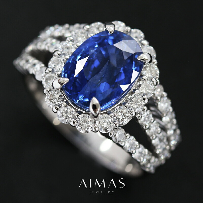 楽天市場】【ｾｰﾙ】コーンフラワーブルーサファイア 3.86ct リング 12号