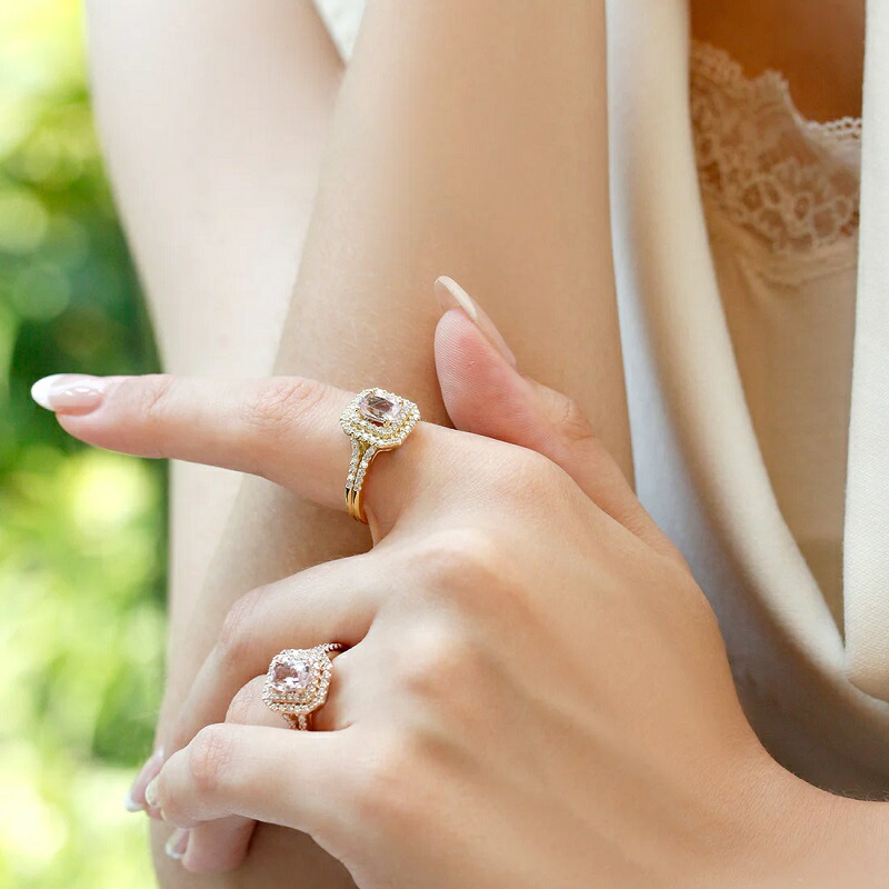 楽天市場】【JaMais】Double -ドゥブル- モルガナイト 約0.7ct リング