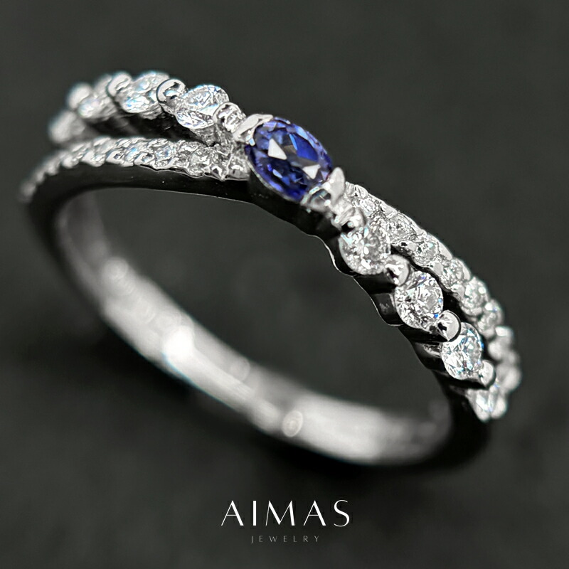 楽天市場】【号数をお選びください】ベニトアイト 0.06ct リング 11号