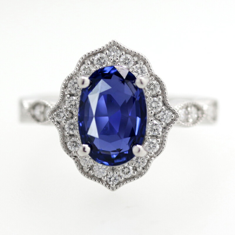楽天市場】【ｾｰﾙ】スリランカ産非加熱ブルーサファイア 3.19ct リング