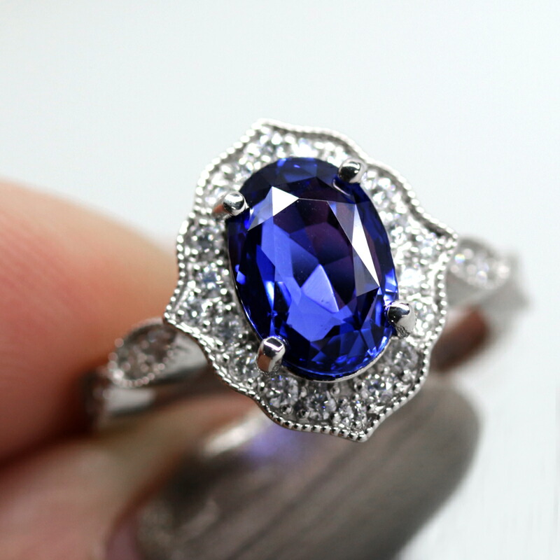 楽天市場】【ｾｰﾙ】スリランカ産非加熱ブルーサファイア 3.19ct リング