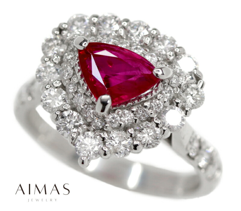 楽天市場】ルビー 1.116ct リング 11.5号 PT900 プラチナ ダイヤモンド