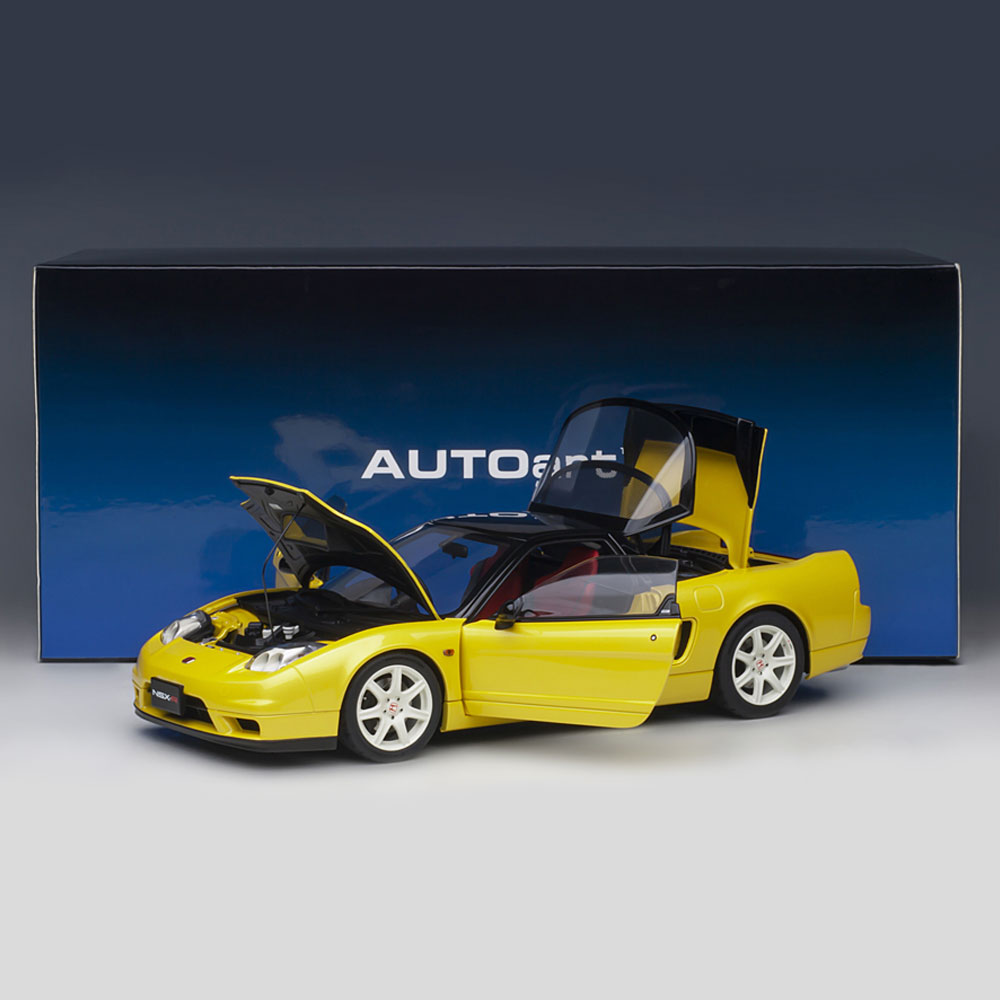 楽天市場】ミニカー 1/18 ホンダ NSX-R NA2 インディイエロー パール