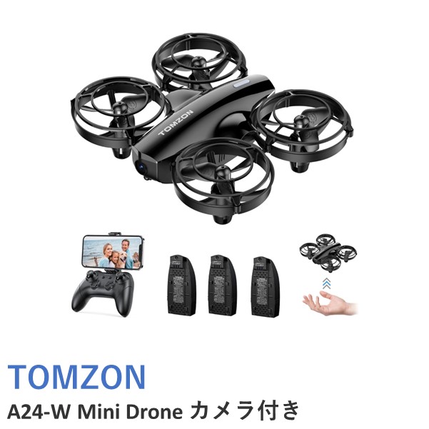 楽天市場】TOMZON A24-W Mini Drone カメラ付き 対戦型【ブラック