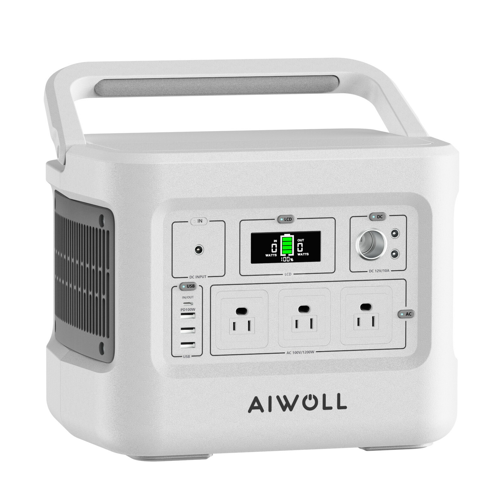 楽天市場】AIWOLL ポータブル電源 1531Wh 大容量 1500W(最大2400W