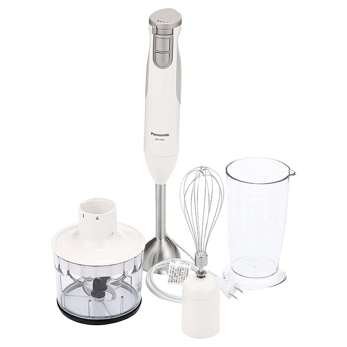 楽天市場】パナソニック ハンドブレンダー 1台4役 MX-S302-W ホワイト