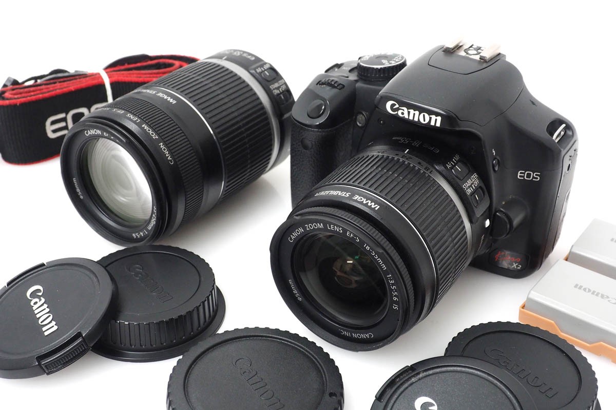 楽天市場】【中古】【並品】キヤノン EOS Kiss X2 ダブルズームキット