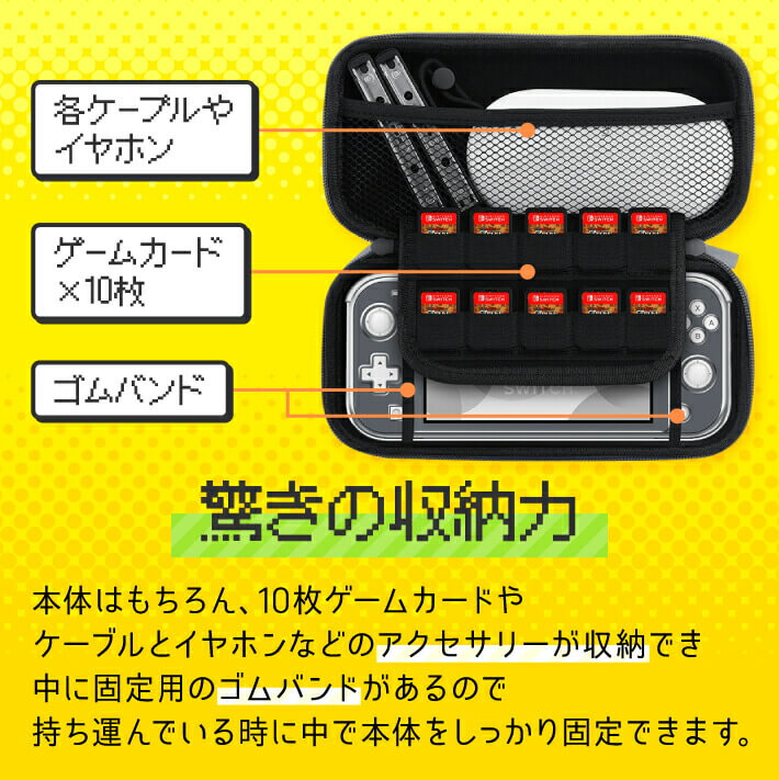 楽天市場】Nintendo Switch Lite 収納ケース カバー カーボン調