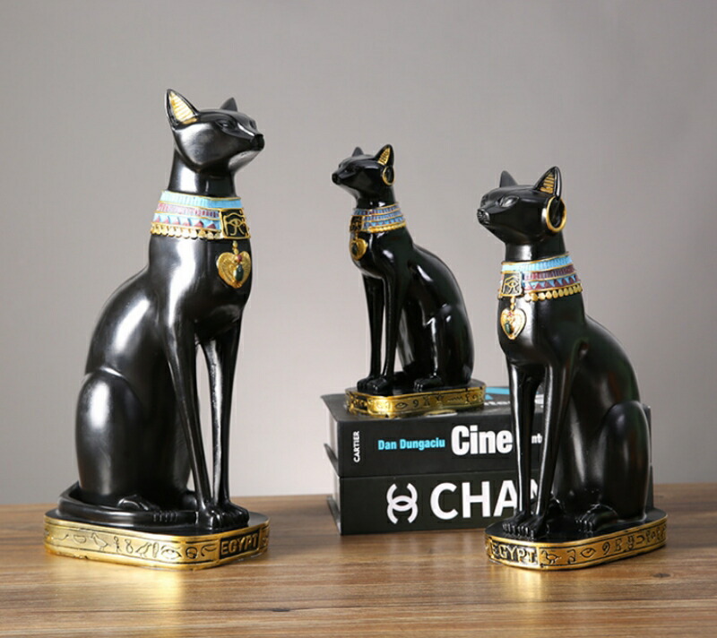 楽天市場】エジプト風猫の置物 インテリア オブジェ 置物 小物 モダン