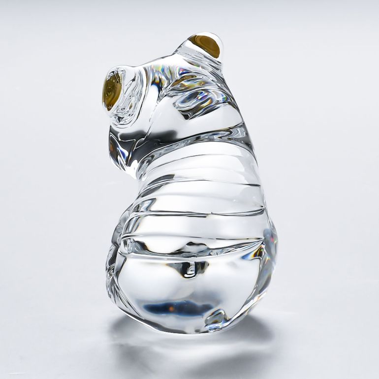 バカラ】動物 スフィンクス 置物 インテリア 美品☆幸運 魔除け 楽天