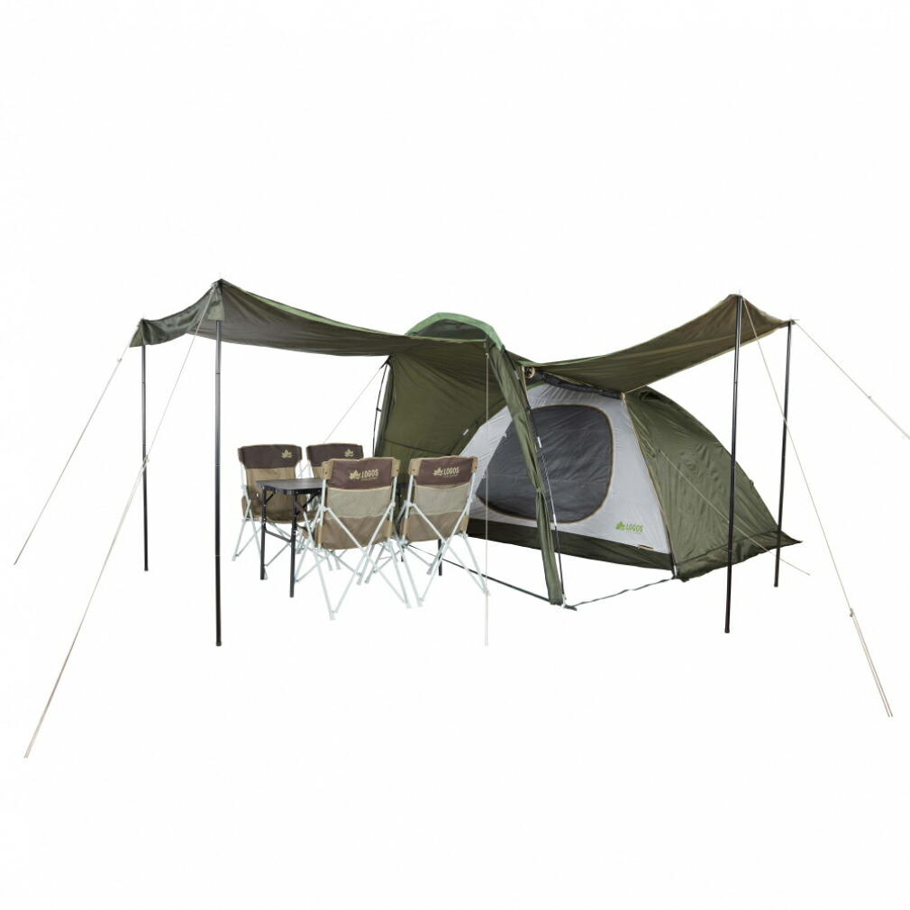 楽天市場】ロゴス ルーミーリビングドームL・テントセット 50000040