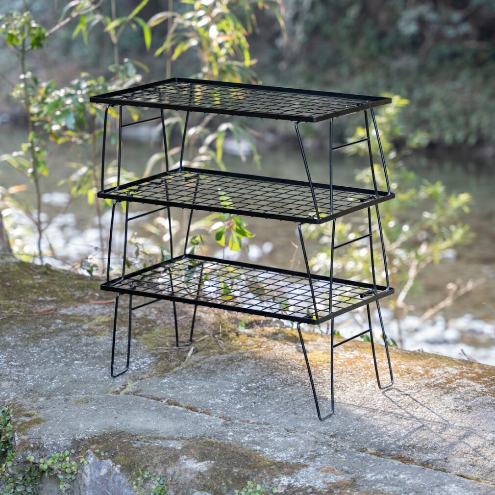 楽天市場】アルペンアウトドアーズ 軽量1.5kg アウトドアラック(3台