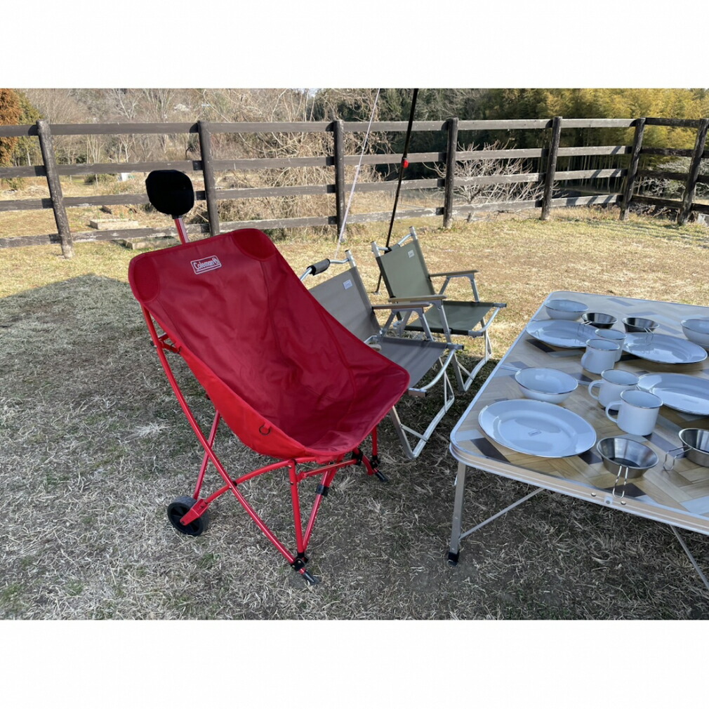 楽天市場】コールマン ワンマイルチェア レッド 2220524 キャンプ