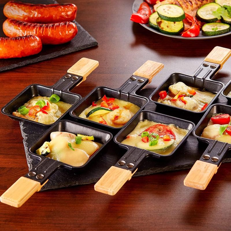 楽天市場】COKLAI ラクレットグリル 2 in 1 プレート 8人用 食洗機対応