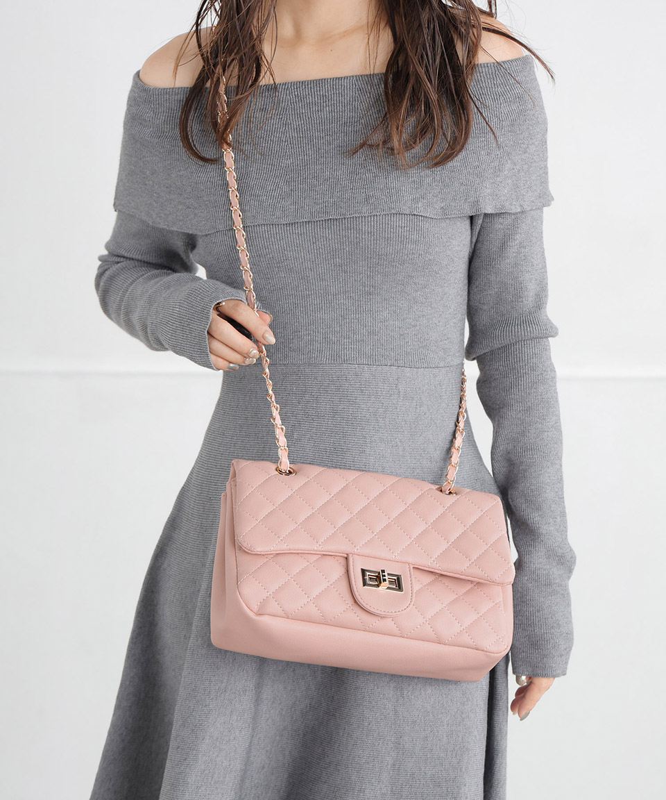 楽天市場】2WAY キルティング チェーン ショルダーバッグ ショルダー