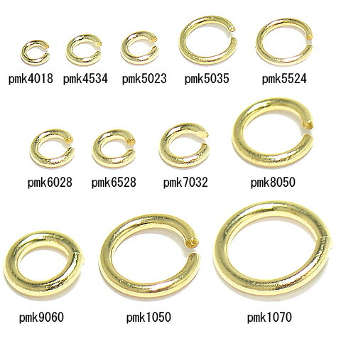 楽天市場】丸カン k18 ゴールド 0.55×2.4mm マルカン まるかん
