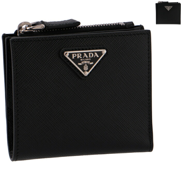 楽天市場】プラダ PRADA 財布 二つ折り サフィアーノトライアングル