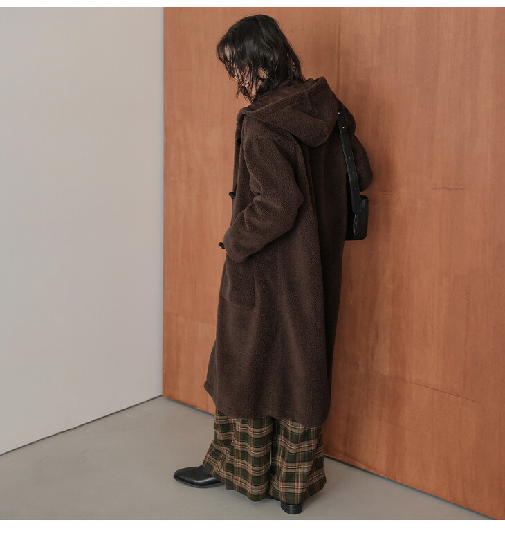 楽天市場】【60％OFFクーポン対象】ダッフルコート ロングコート ボア