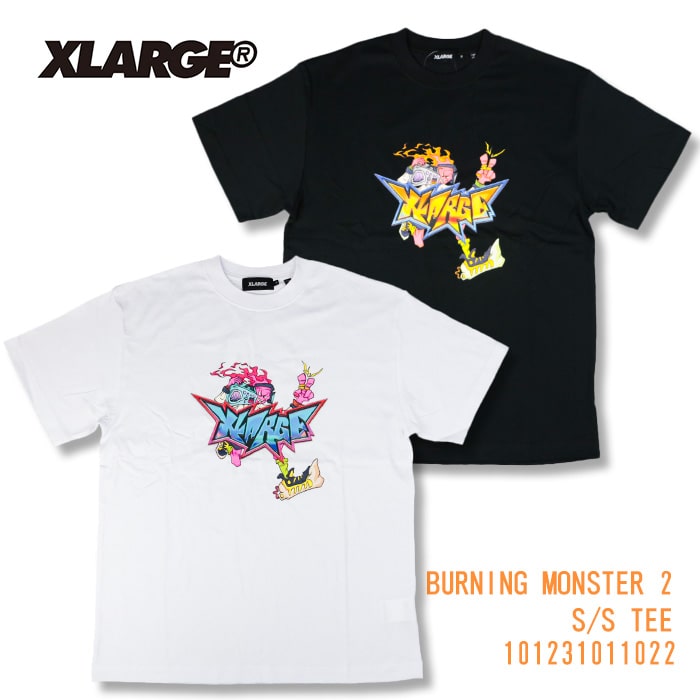 楽天市場】SALE XLARGE エクストララージ BURNING MONSTER S/S TEE