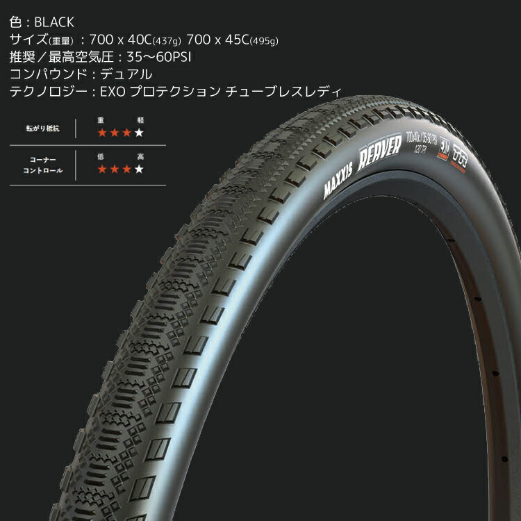 楽天市場】【MAXXIS マキシス REAVER リーヴァー グラベルタイヤ TLR