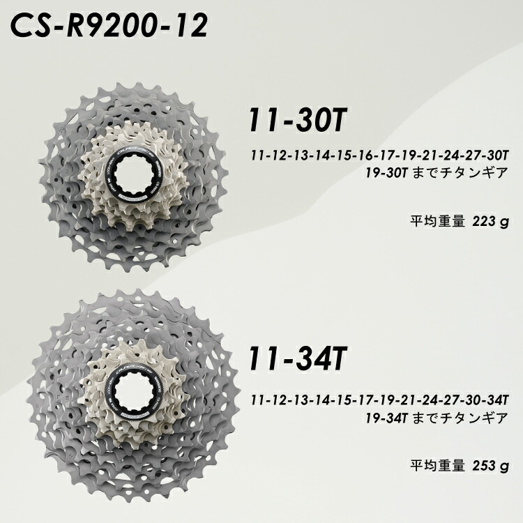 楽天市場】SHIMANO シマノ DURA-ACE CS-R9200 12S スプロケット 11-30T