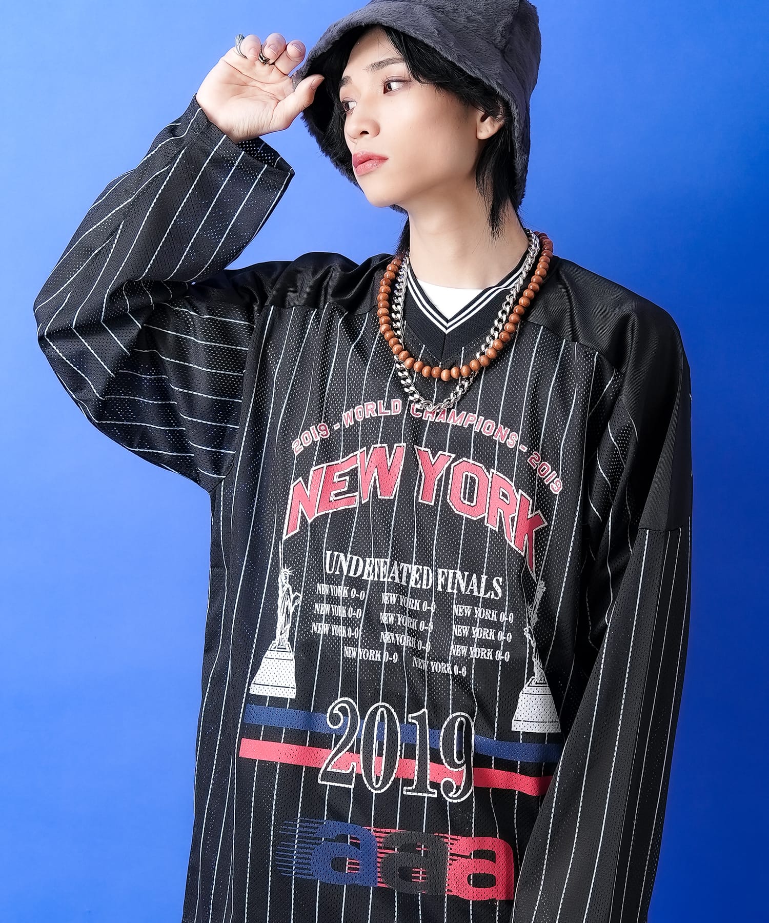 楽天市場】a.p.o.v. ビッグプリントストライプ柄メッシュホッケー