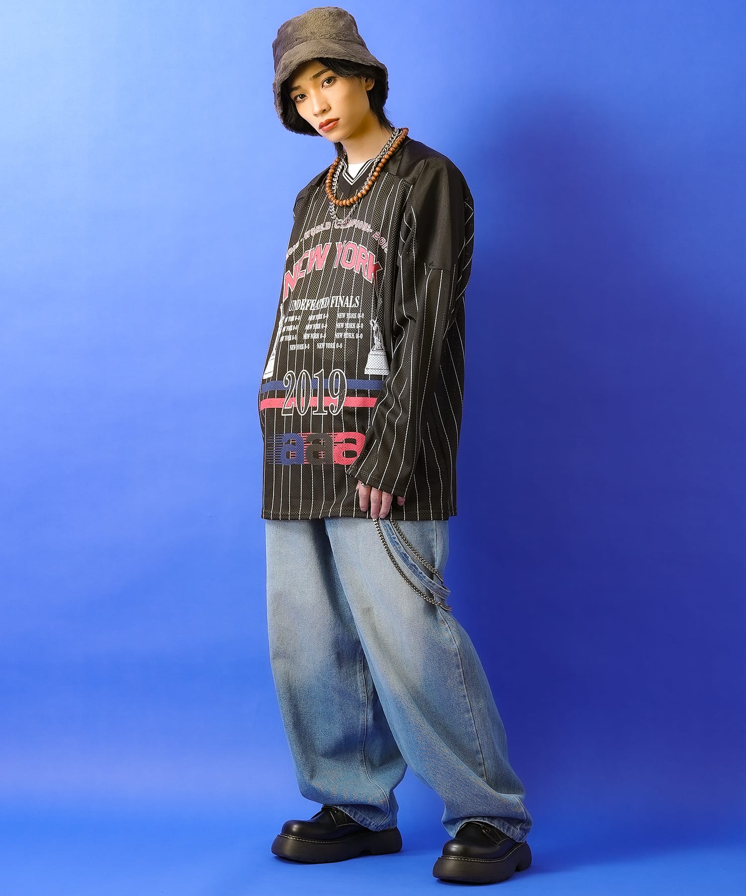 楽天市場】a.p.o.v. ビッグプリントストライプ柄メッシュホッケー