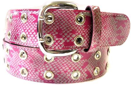 楽天市場】ダブルアイレット ベルトポイズンピンクスネイク40ミリ 2