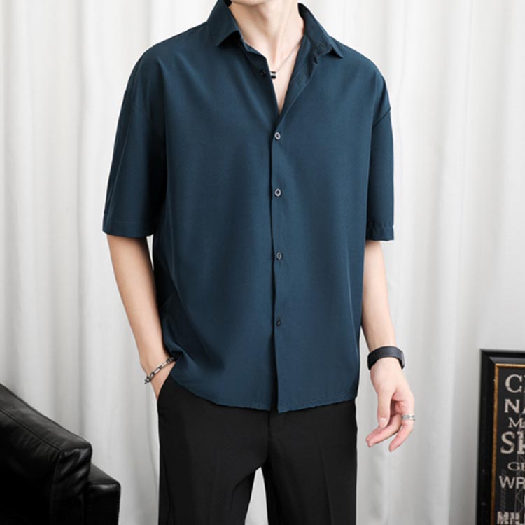 楽天市場】半袖シャツ メンズ シャツ 半袖 涼しい 接触冷感 オーバー