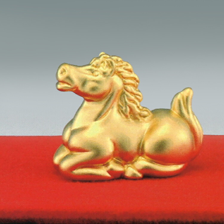 楽天市場】【純金製】招福「午」24金3g使用［No.10］専用ケース入り