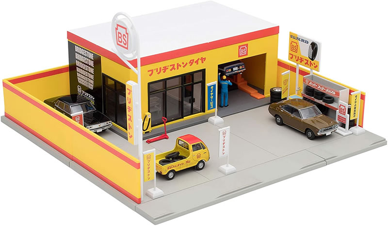 トミカラマ ヴィンテージ ブリヂストンタイヤとヨコハマタイヤのセット