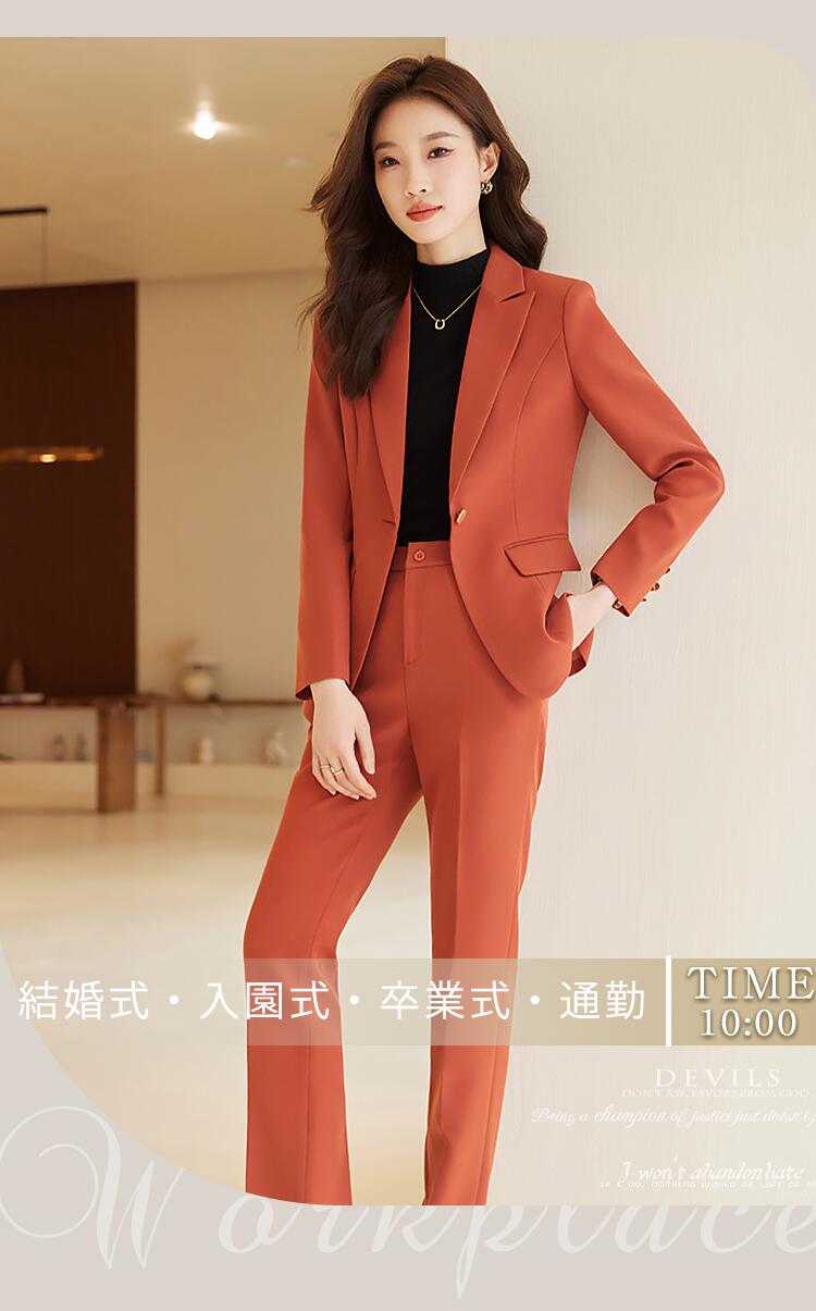 楽天市場】【S-5L】スーツ 卒業式 レディース パンツスーツ ジャケット