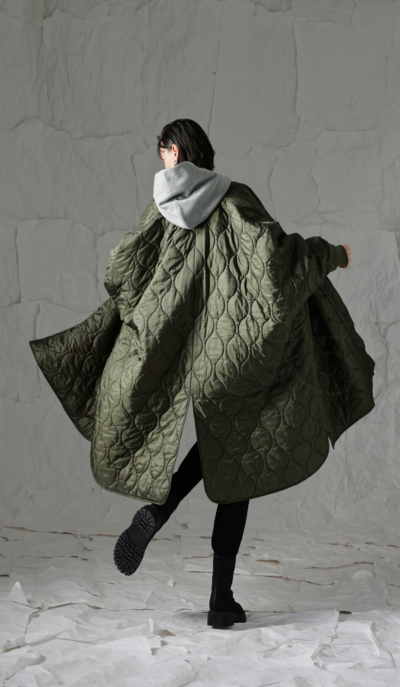 楽天市場】キルティング MA-1ポンチョ レディース アウター 送料無料