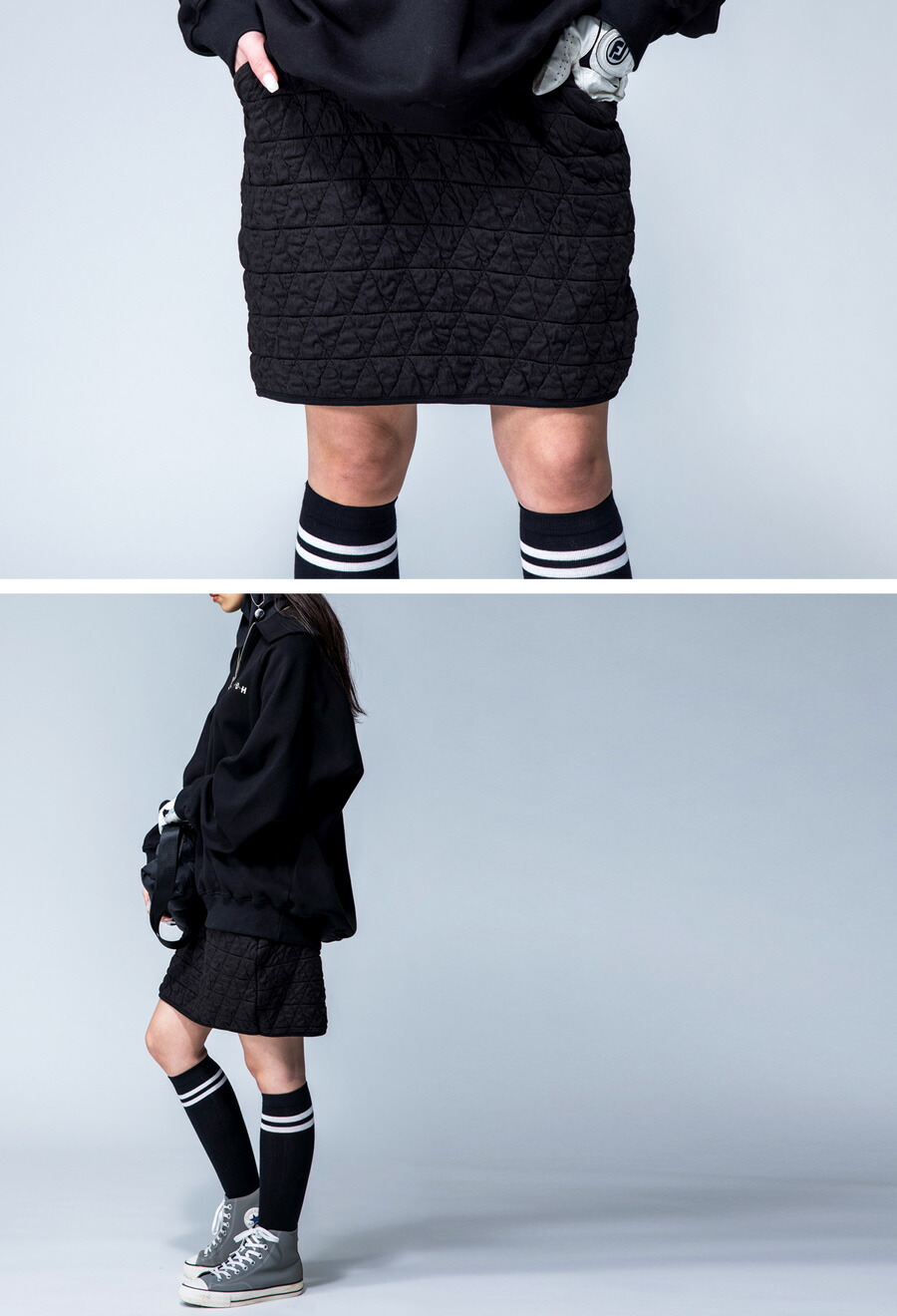 楽天市場】ANTIQUA GOLF×STCH キルティングスカート 送料無料・再入荷