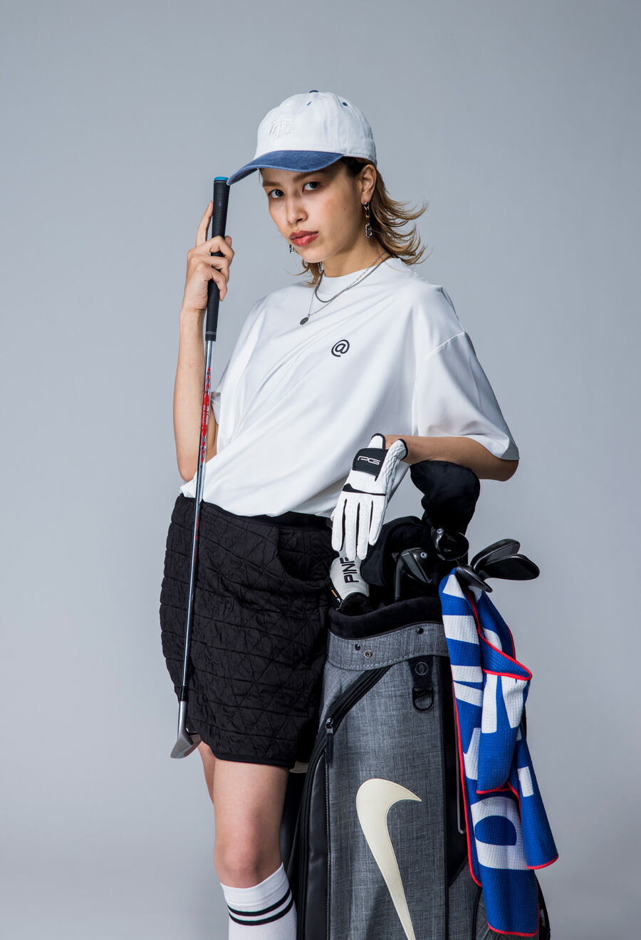 楽天市場】ANTIQUA GOLF×STCH キルティングスカート 送料無料・再入荷